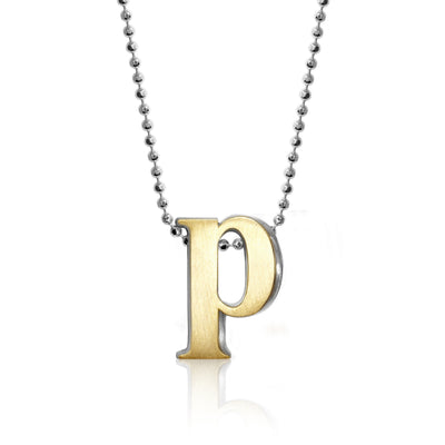 Alex Woo Letter P Initial Charm Necklace