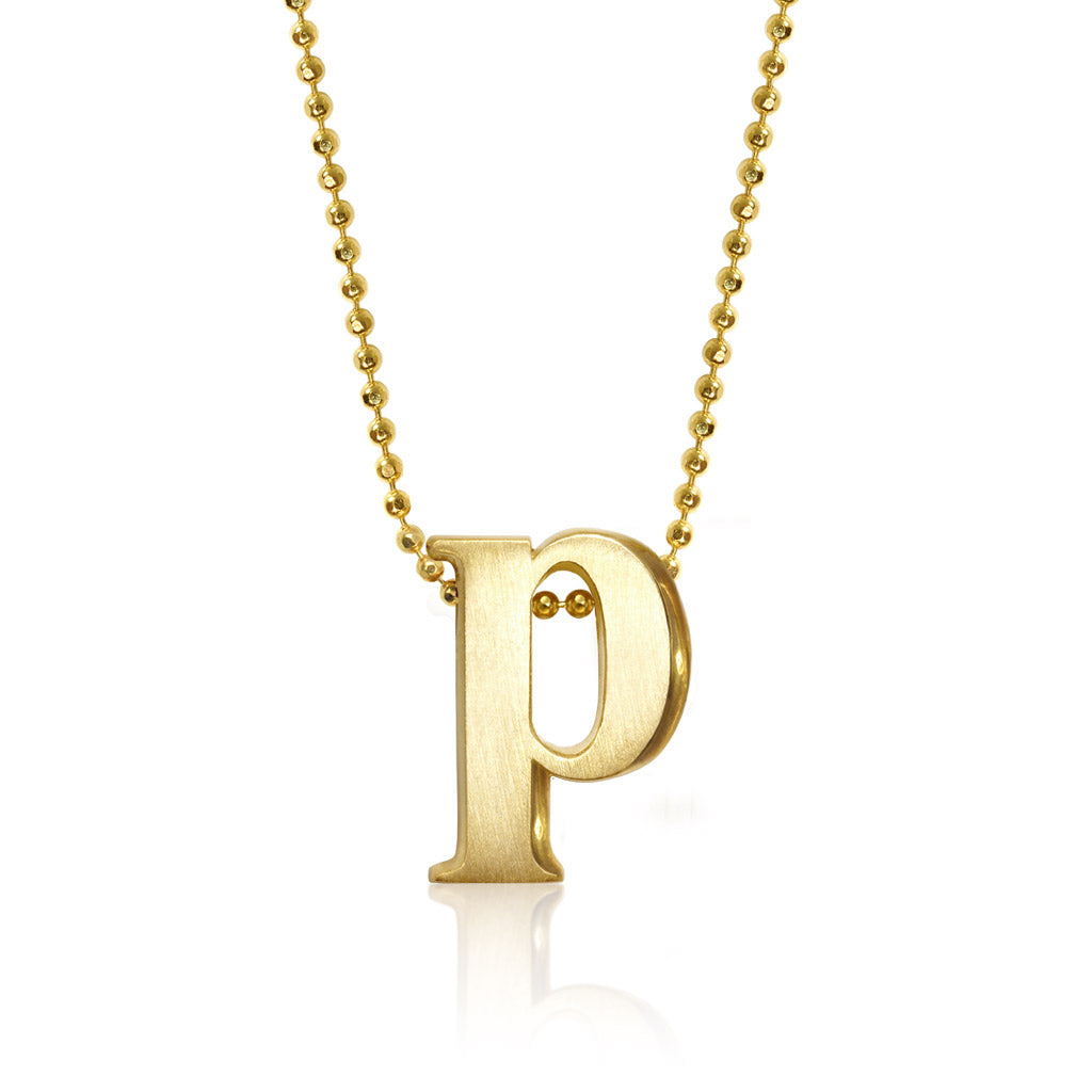 Alex Woo Letter P Initial Charm Necklace