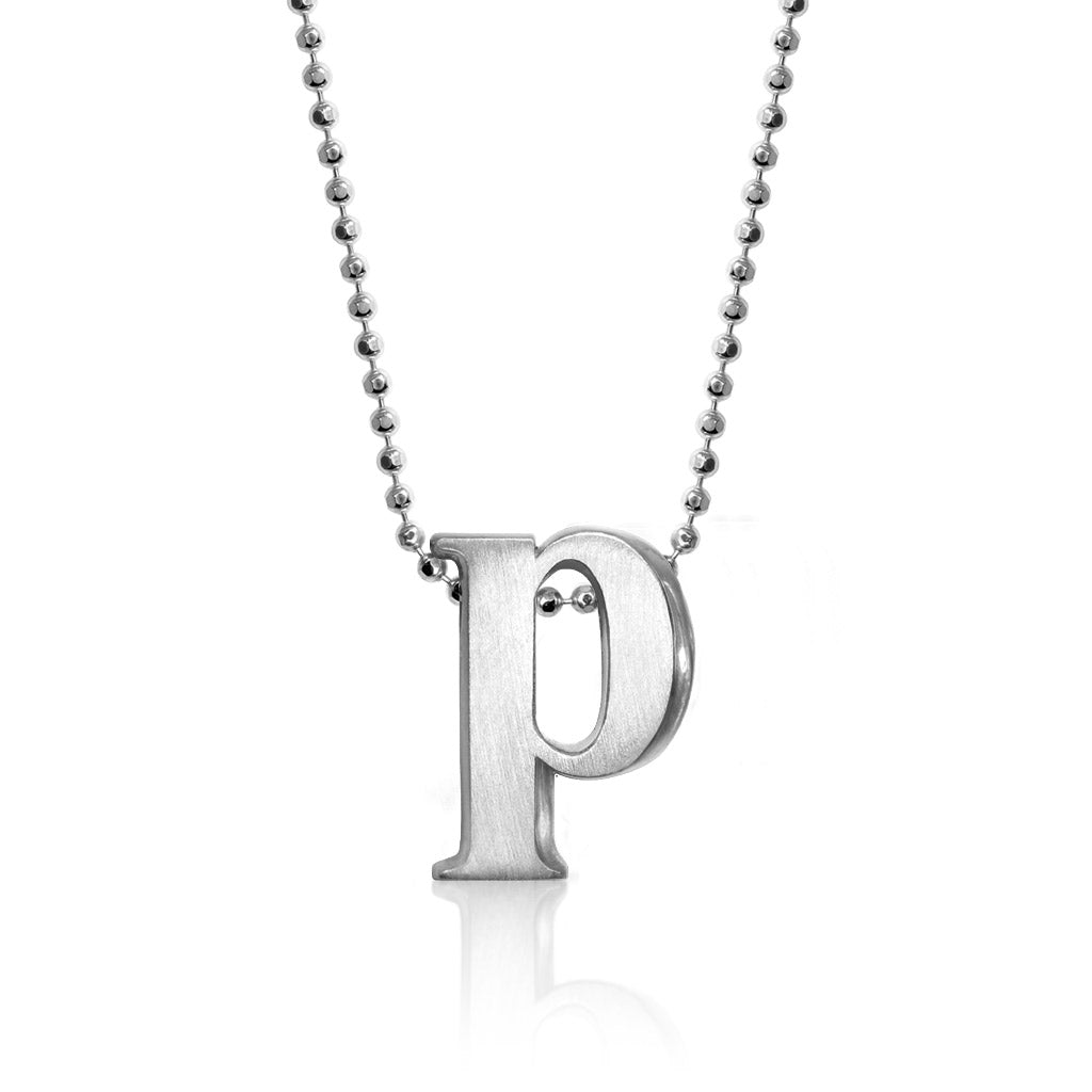 Alex Woo Letter P Initial Charm Necklace