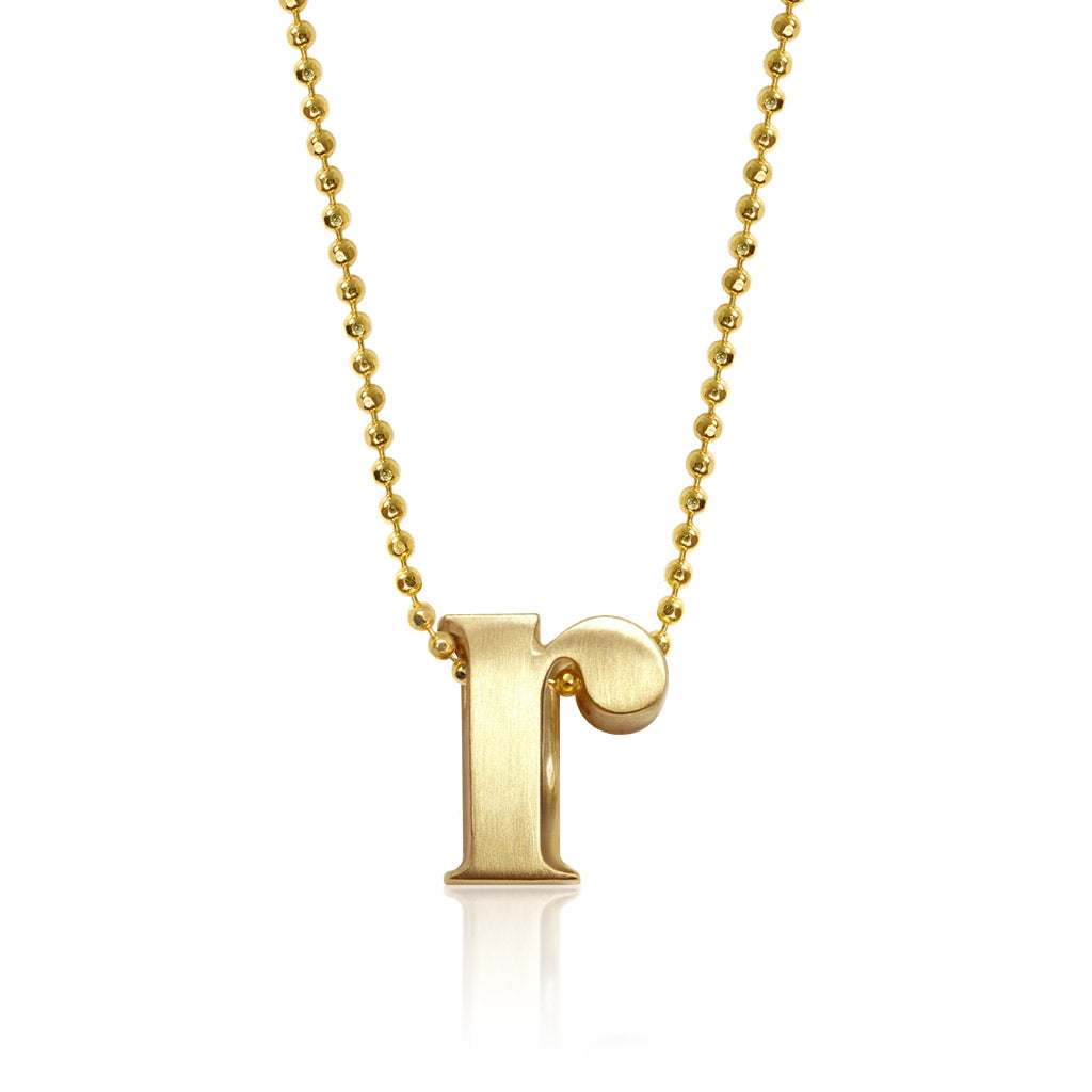 Alex Woo Letter R Initial Charm Necklace