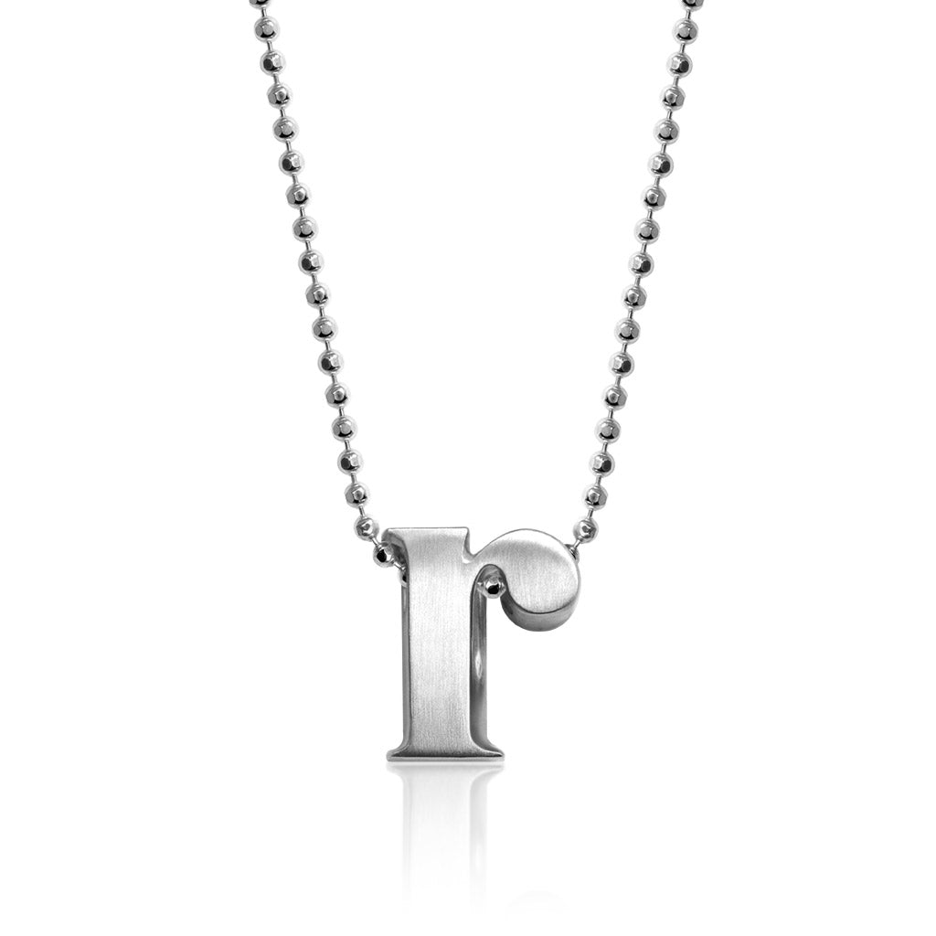 Alex Woo Letter A Initial Charm Necklace Sterling Silver/18K Yellow Gold / 20 inch