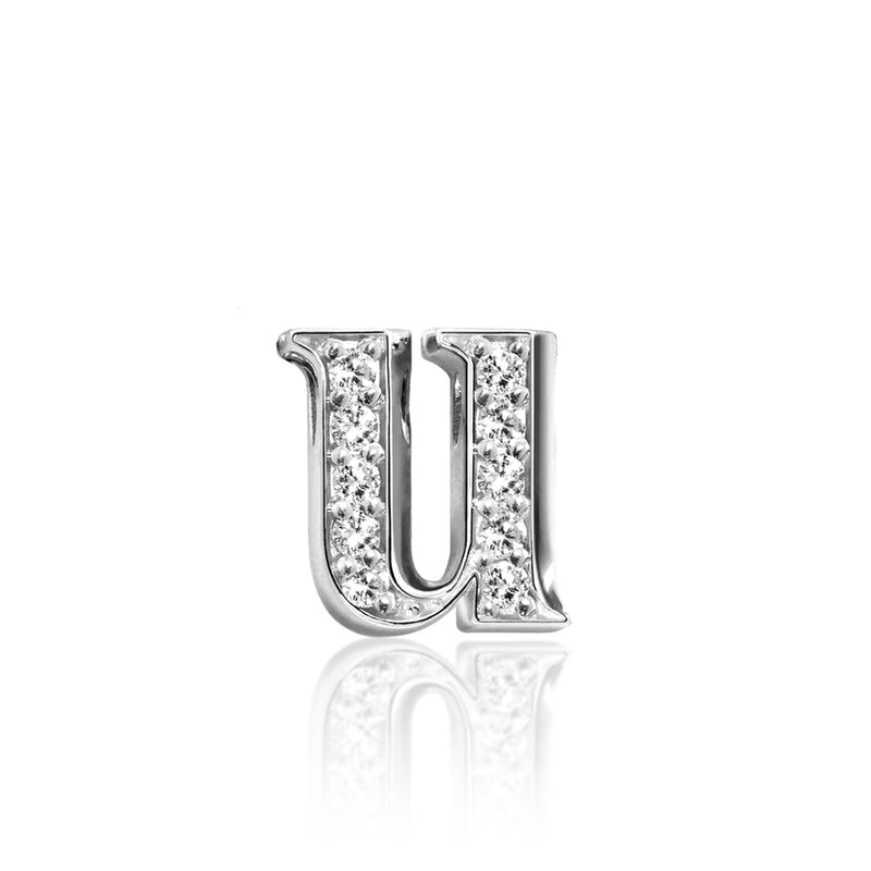 Alex Woo Little Letter U Initial Charm Necklace