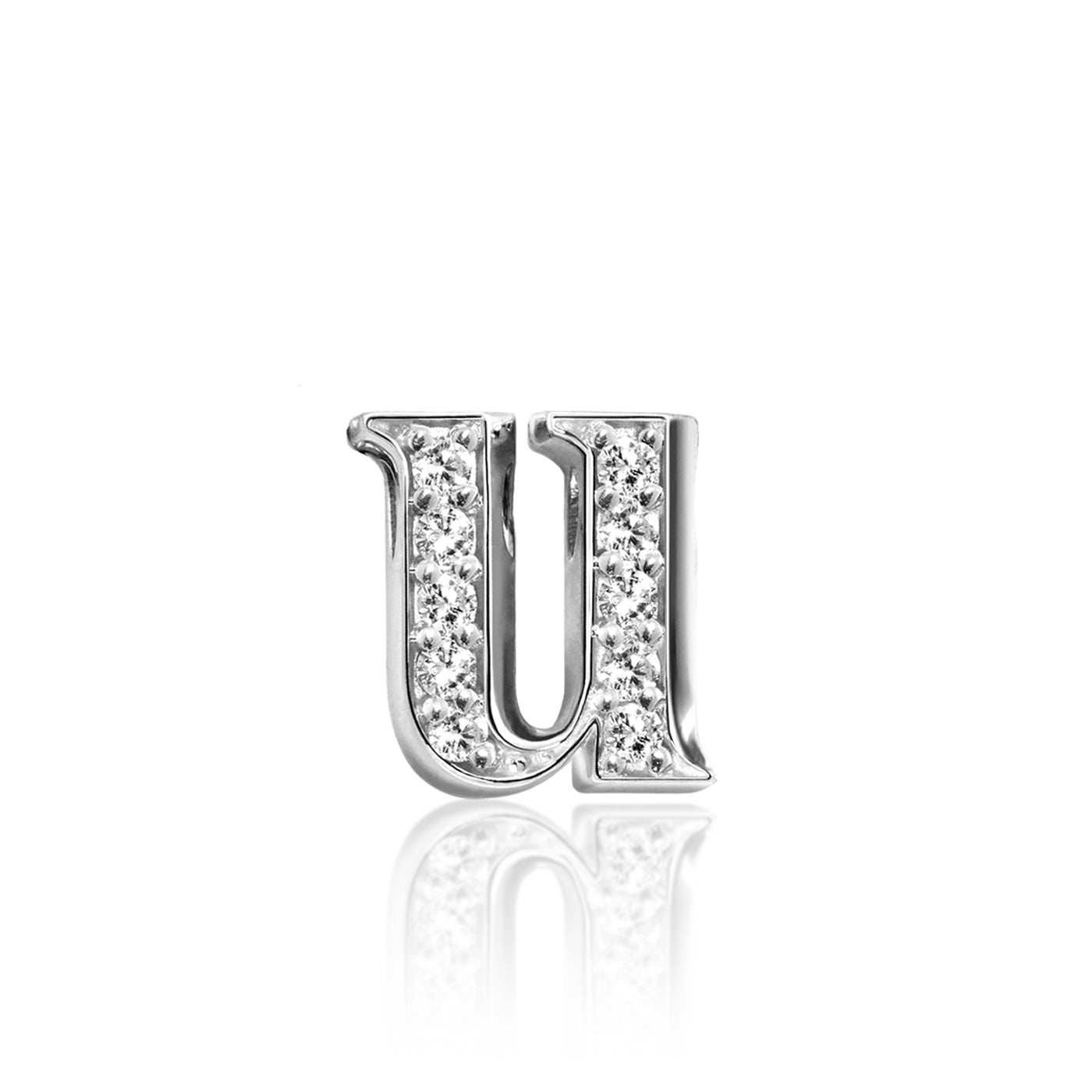 Alex Woo Letter U Initial Charm Necklace