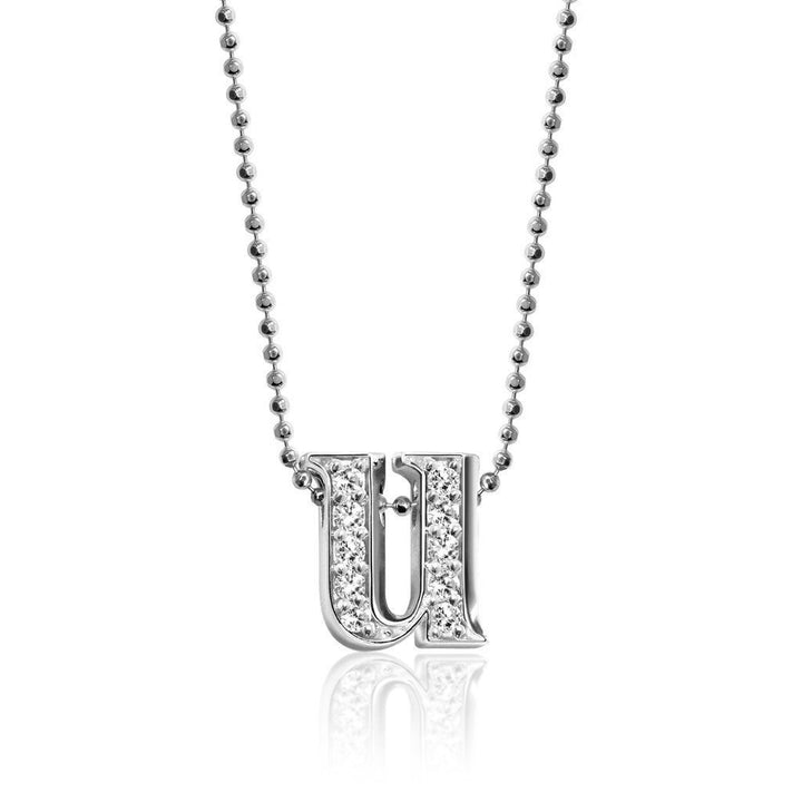 Alex Woo Letter U Initial Charm Necklace