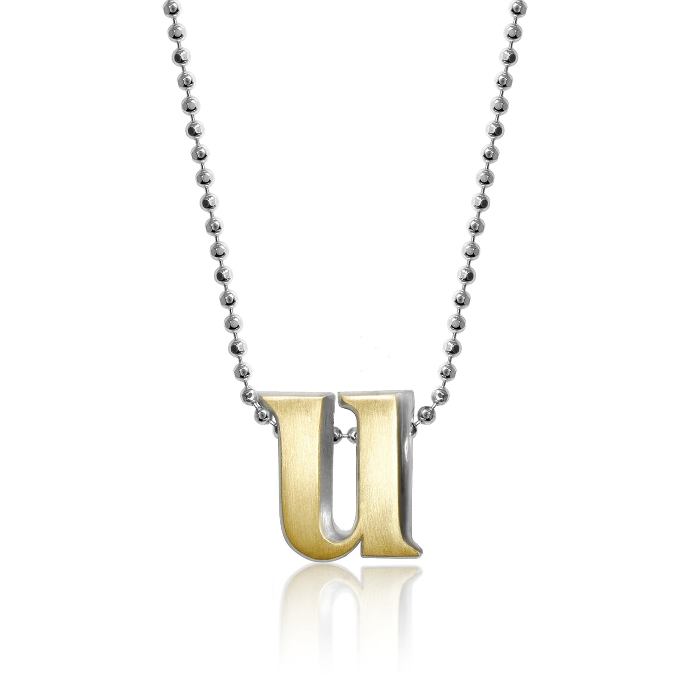 Alex Woo Letter U Initial Charm Necklace