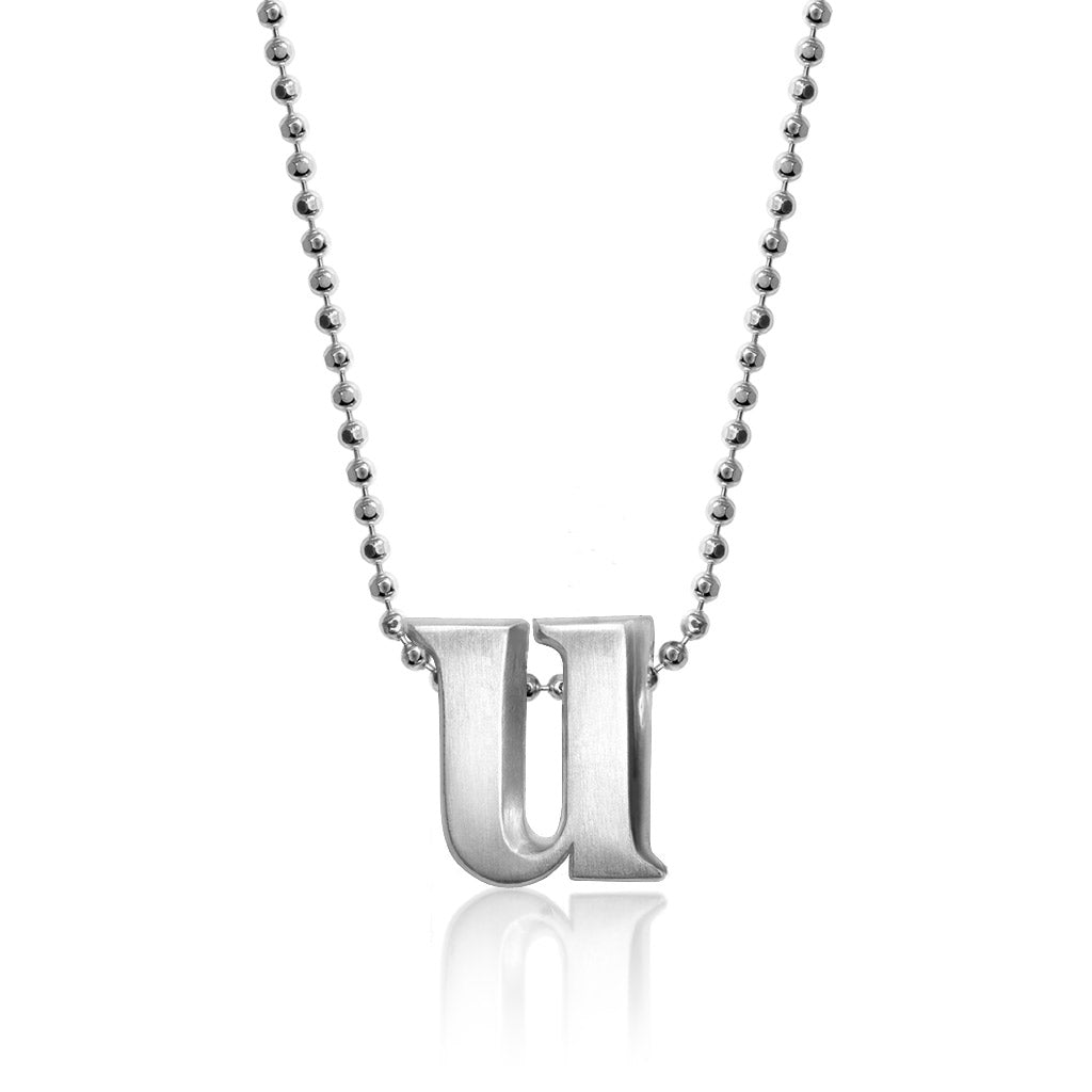 Alex Woo Letter U Initial Charm Necklace