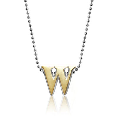 Alex Woo Letter W Initial Charm Necklace