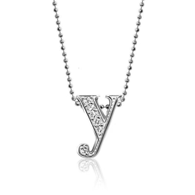 Alex Woo Letter Y Initial Charm Necklace