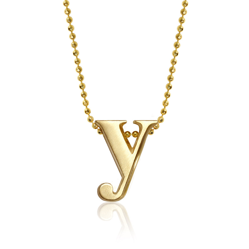 Alex Woo Letter Y Initial Charm Necklace