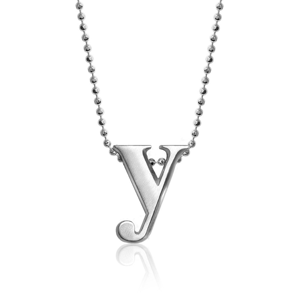 Alex Woo Letter Y Initial Charm Necklace