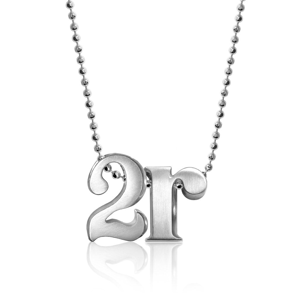 Alex Woo Letter & Number Charm Necklace Custom Combination