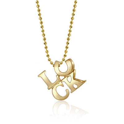 Alex Woo Luck LUCK Charm Necklace