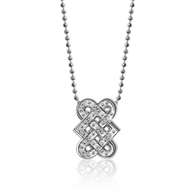 Alex Woo Luck Endless Love Knot Charm Necklace