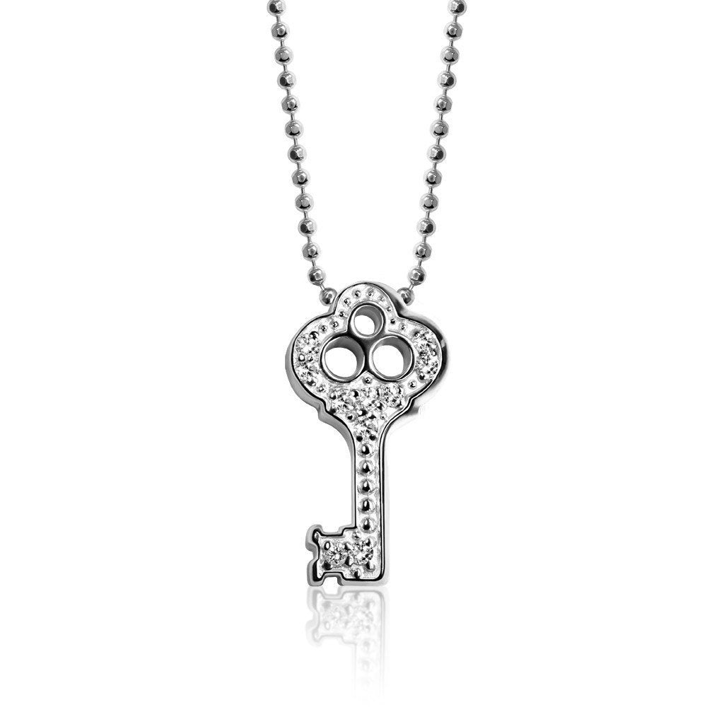 Alex Woo Luck Key Charm Necklace