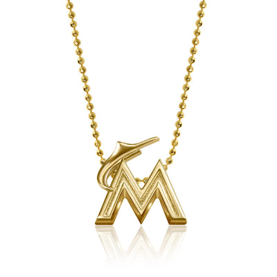 Alex Woo MLB Miami Marlins Charm Necklace