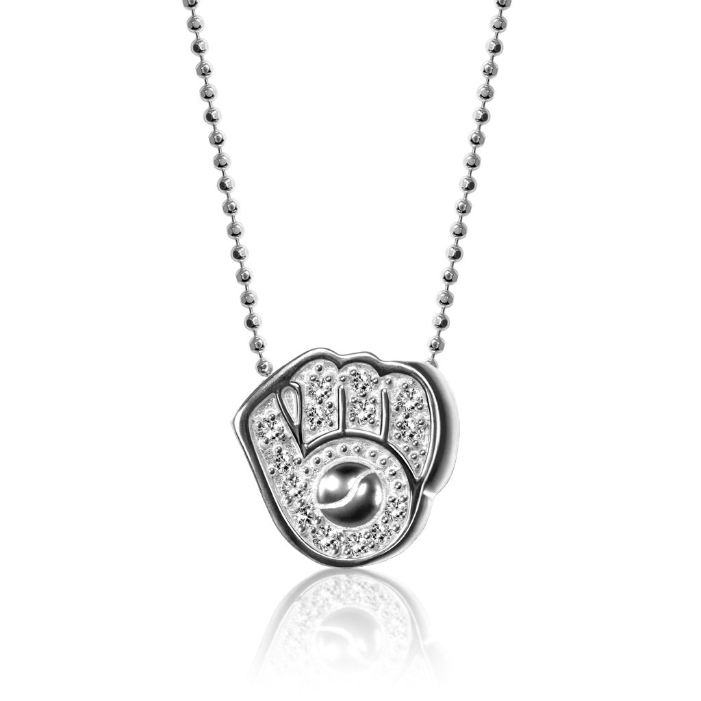 Alex Woo MLB Milwaukee Brewers Charm Necklace