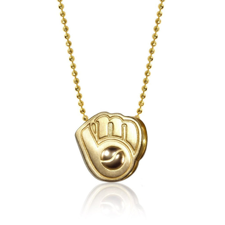 Alex Woo MLB Milwaukee Brewers Charm Necklace