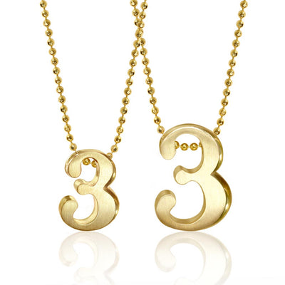 Alex Woo Number 3 Charm Necklace
