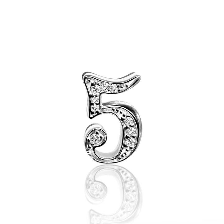 Alex Woo Number 5 Charm Necklace