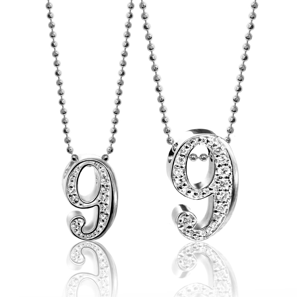 Alex Woo Number 9 Charm Necklace