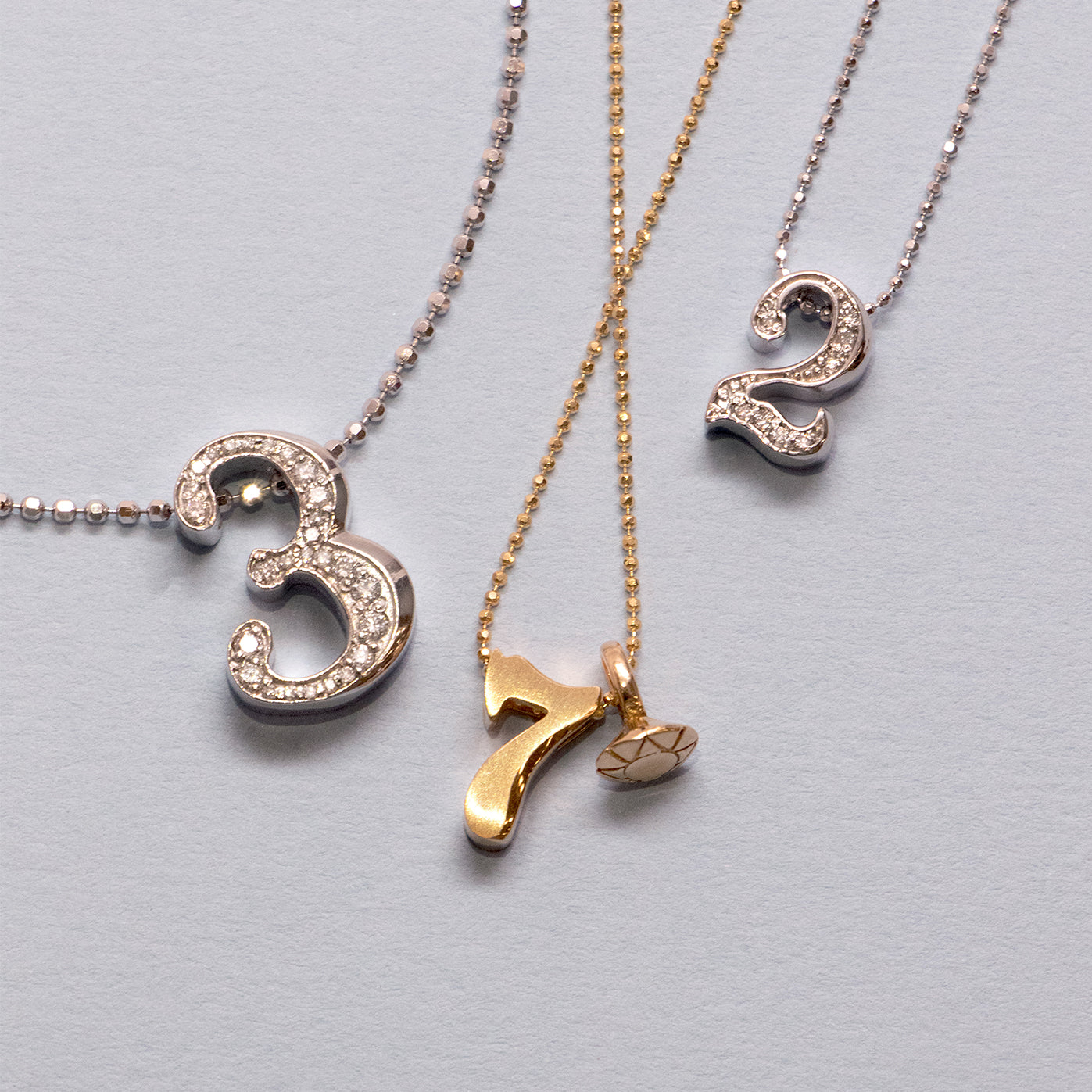 Alex Woo Numbers (0-9) Charm Necklace