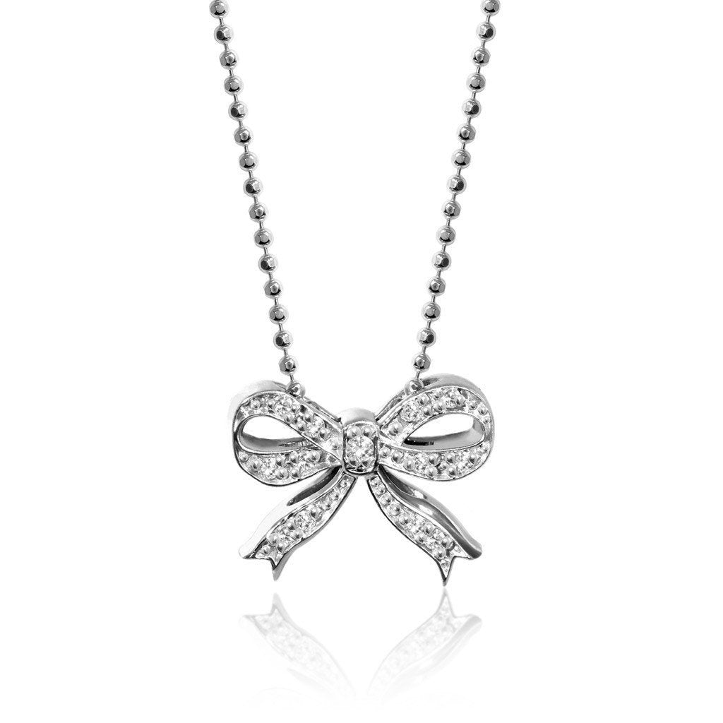 Alex Woo Princess Bow Charm Necklace