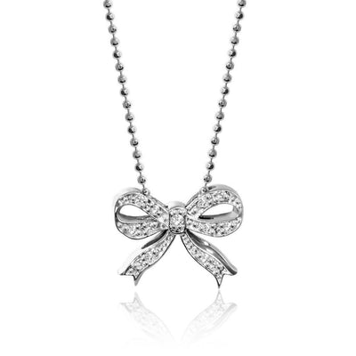 Alex Woo Princess Bow Charm Necklace