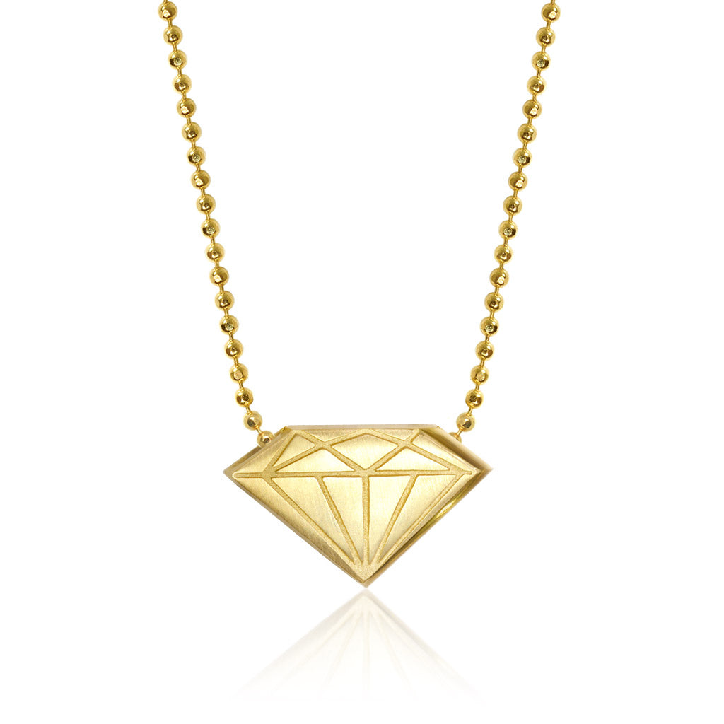 Alex Woo Princess Diamond Charm Necklace