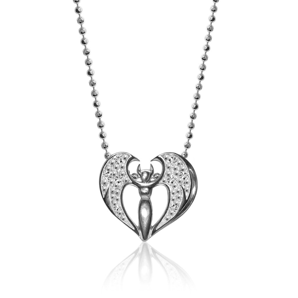 Alex Woo Rock Star Angel Charm Necklace