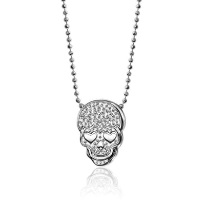 Alex Woo Rock Star Skull Charm Necklace