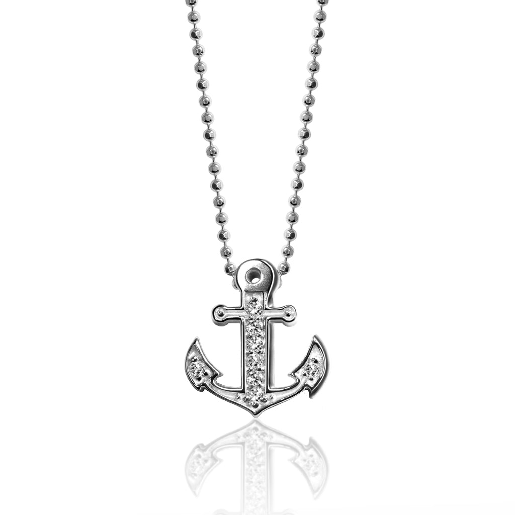 Alex Woo Seasons Anchor Charm Necklace