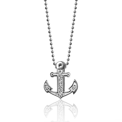 Alex Woo Seasons Anchor Charm Necklace