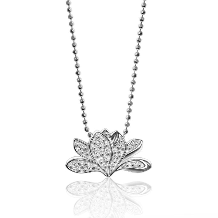 Alex Woo Seasons Magnolia Charm Necklace