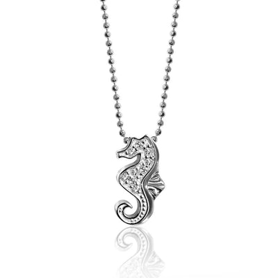 Alex Woo Seasons Seahorse Charm Necklace