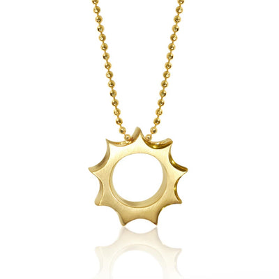 Alex Woo Seasons Sun Charm Necklace