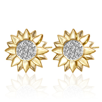 Alex Woo Seasons Sunflower Earrings