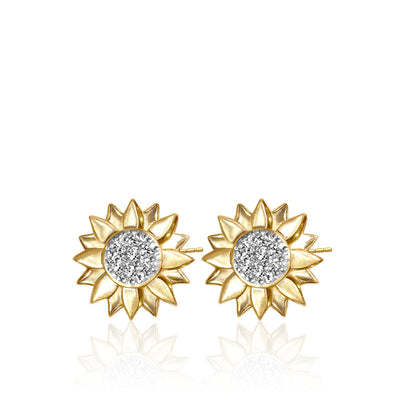 Alex Woo Seasons Sunflower Earrings