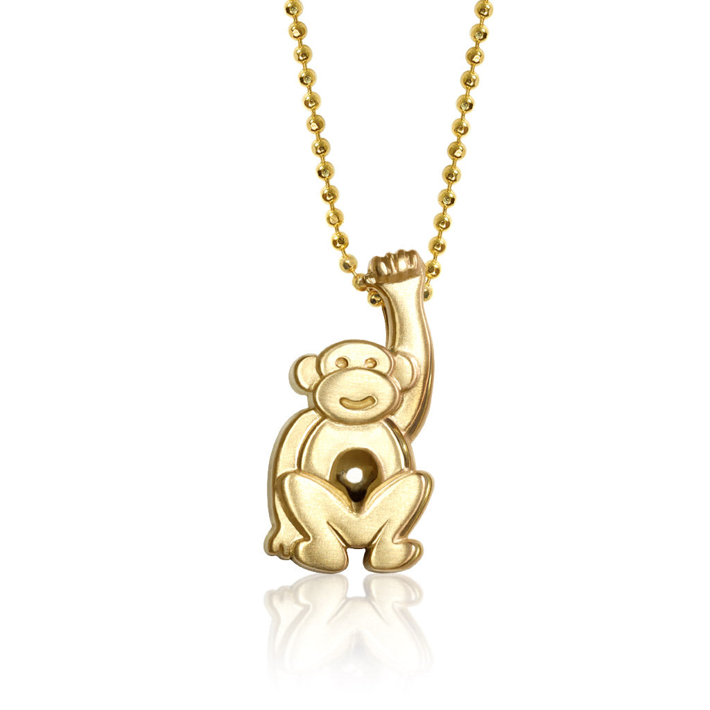 Alex Woo Zodiac Monkey Charm Necklace