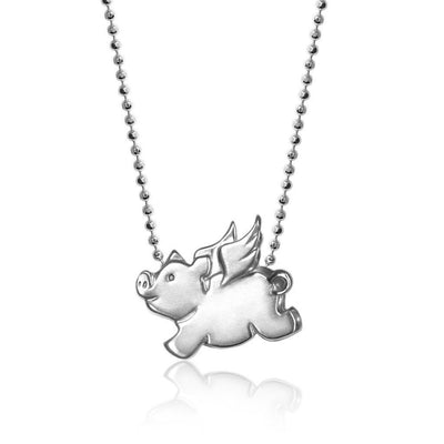 Alex Woo Zodiac Flying Pig Charm Necklace