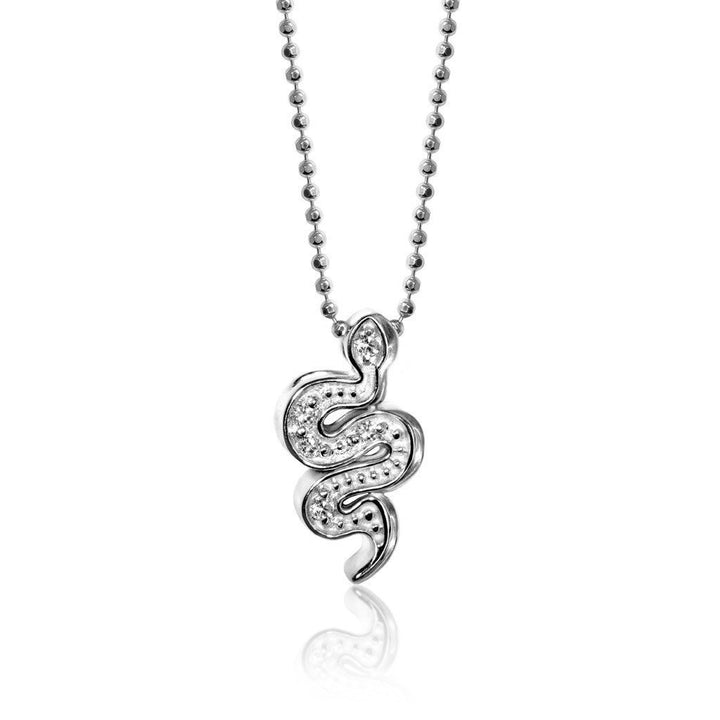 Alex Woo Zodiac Snake Charm Necklace