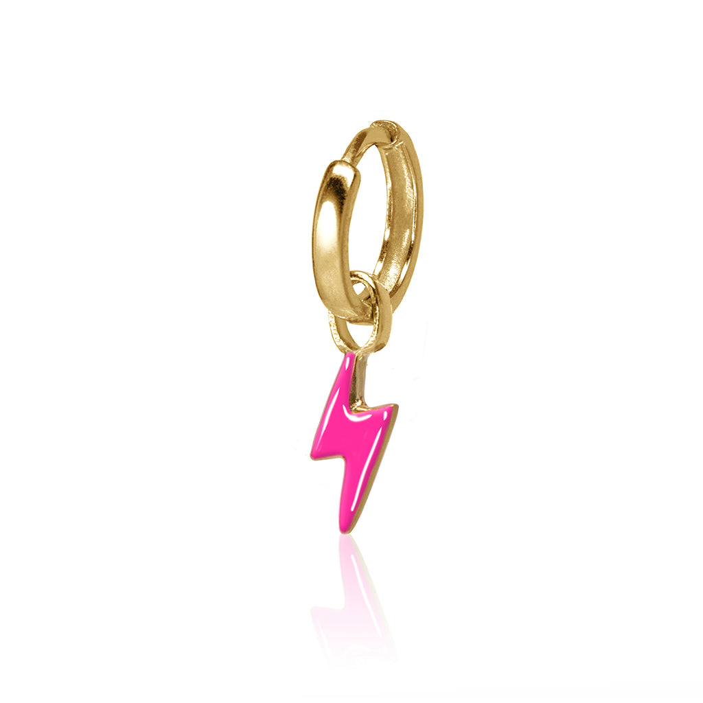 Mini Lightning Bolt Huggie Charm