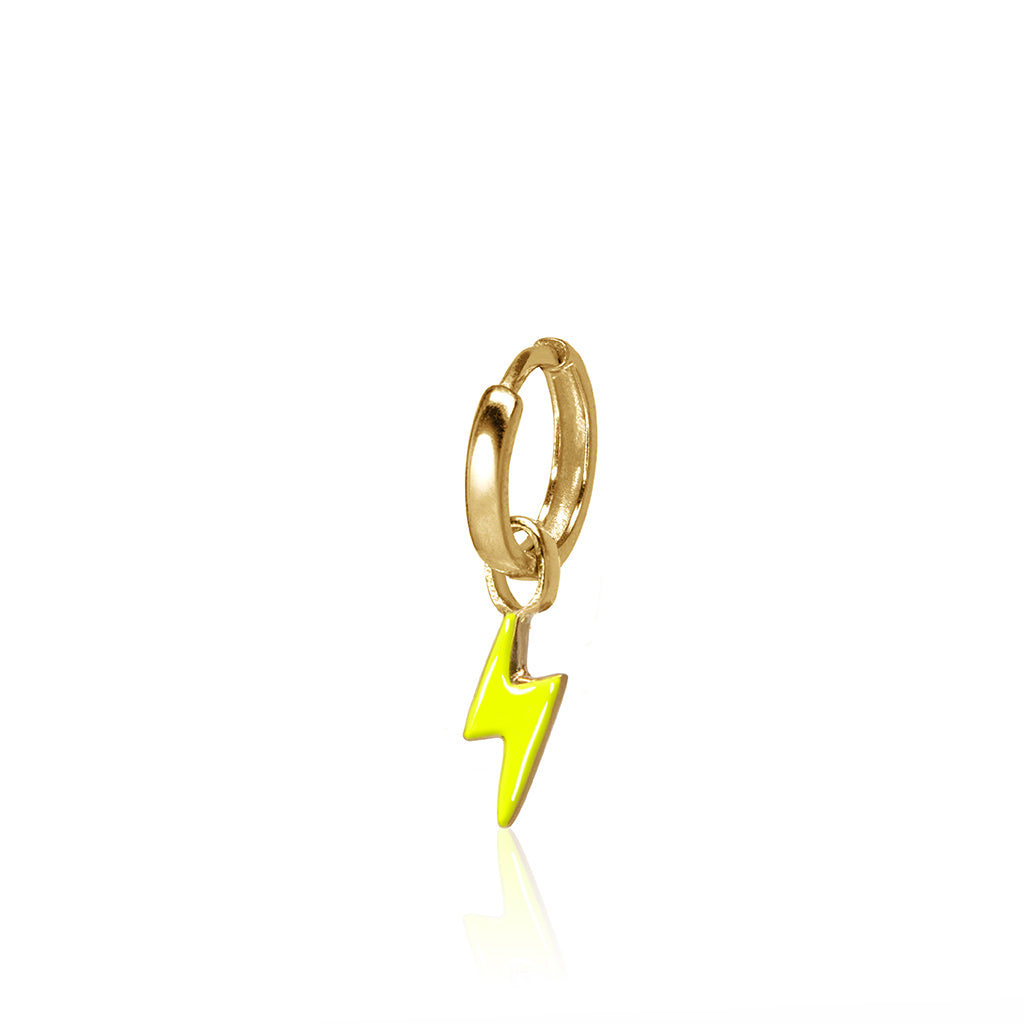 Mini Lightning Bolt Huggie Charm