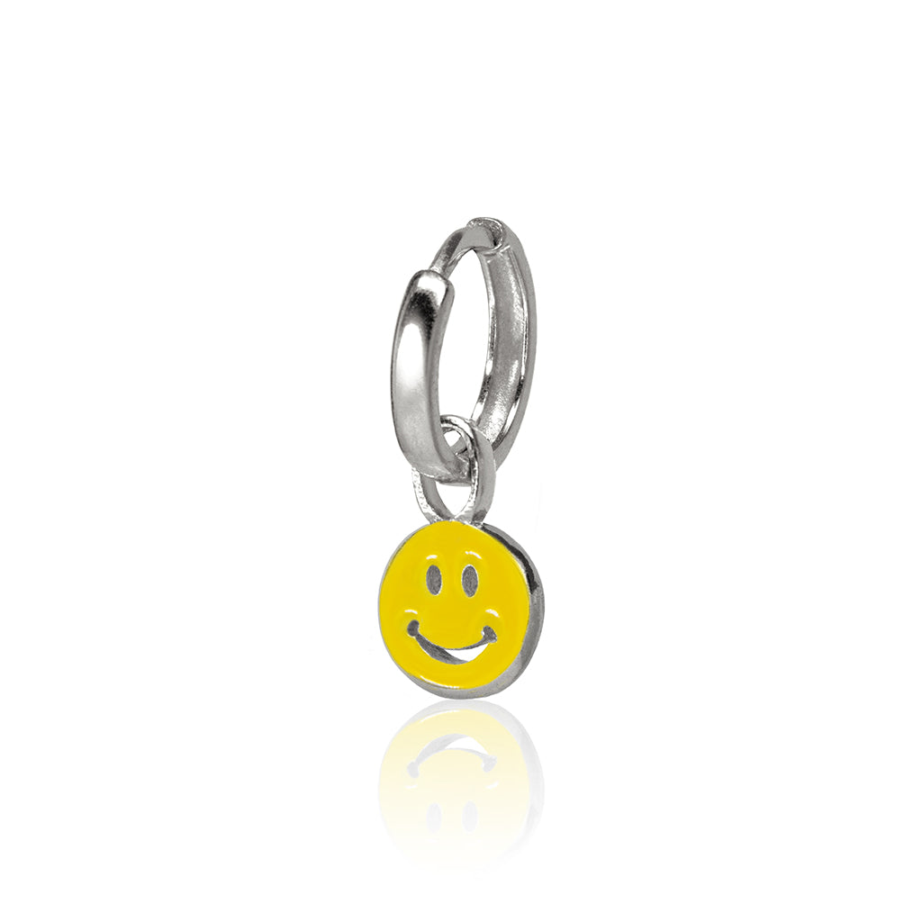 Mini Smiley Face Huggie