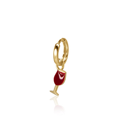 Mini Wine Glass Huggie