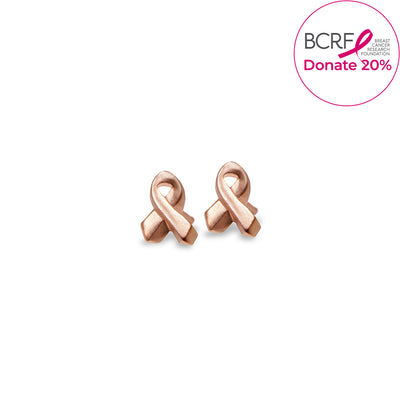 Mini Additions™ Breast Cancer Ribbon Earrings