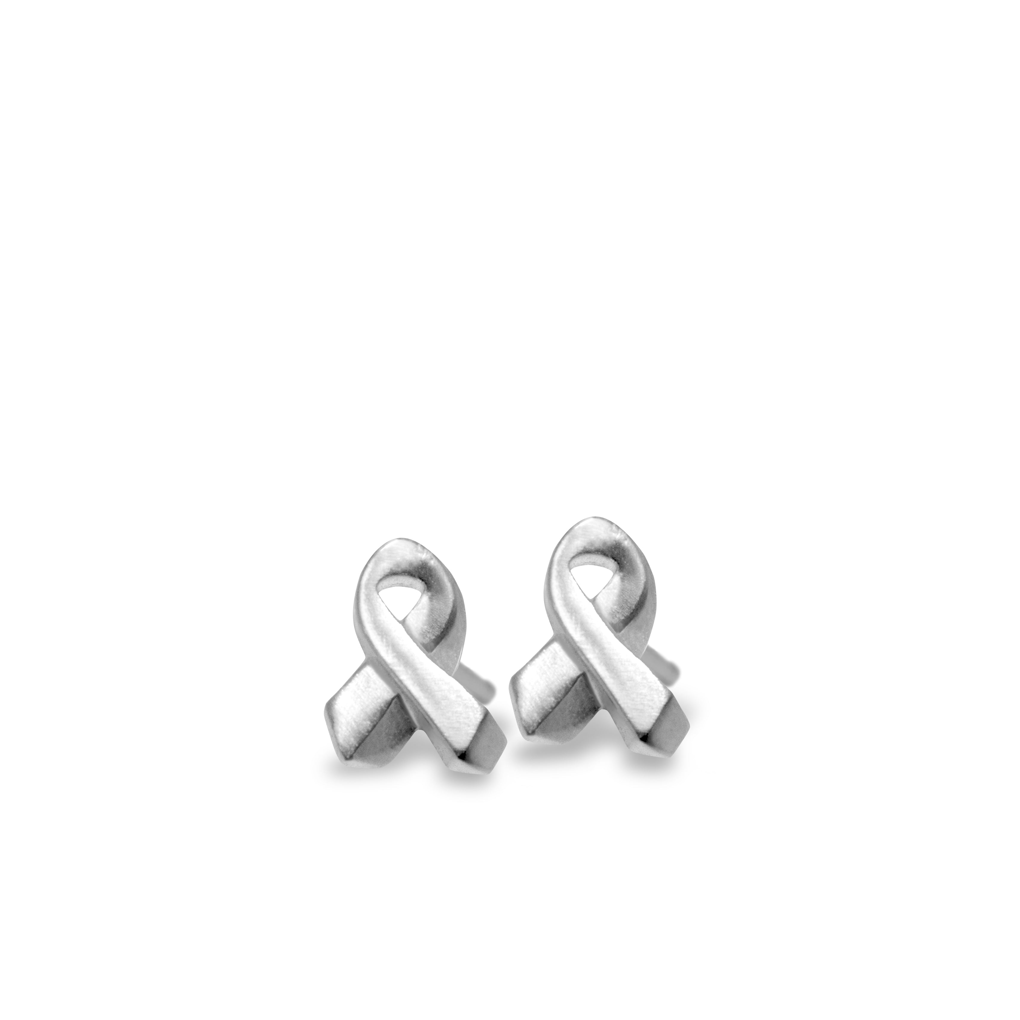 Alex Woo Mini Additions™ Breast Cancer Ribbon Earrings