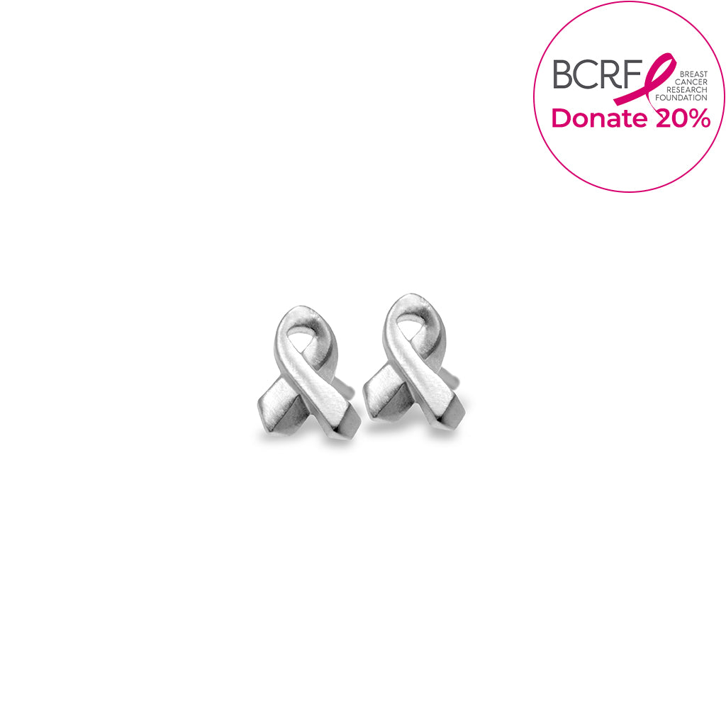 Alex Woo Mini Additions™ Breast Cancer Ribbon Earrings