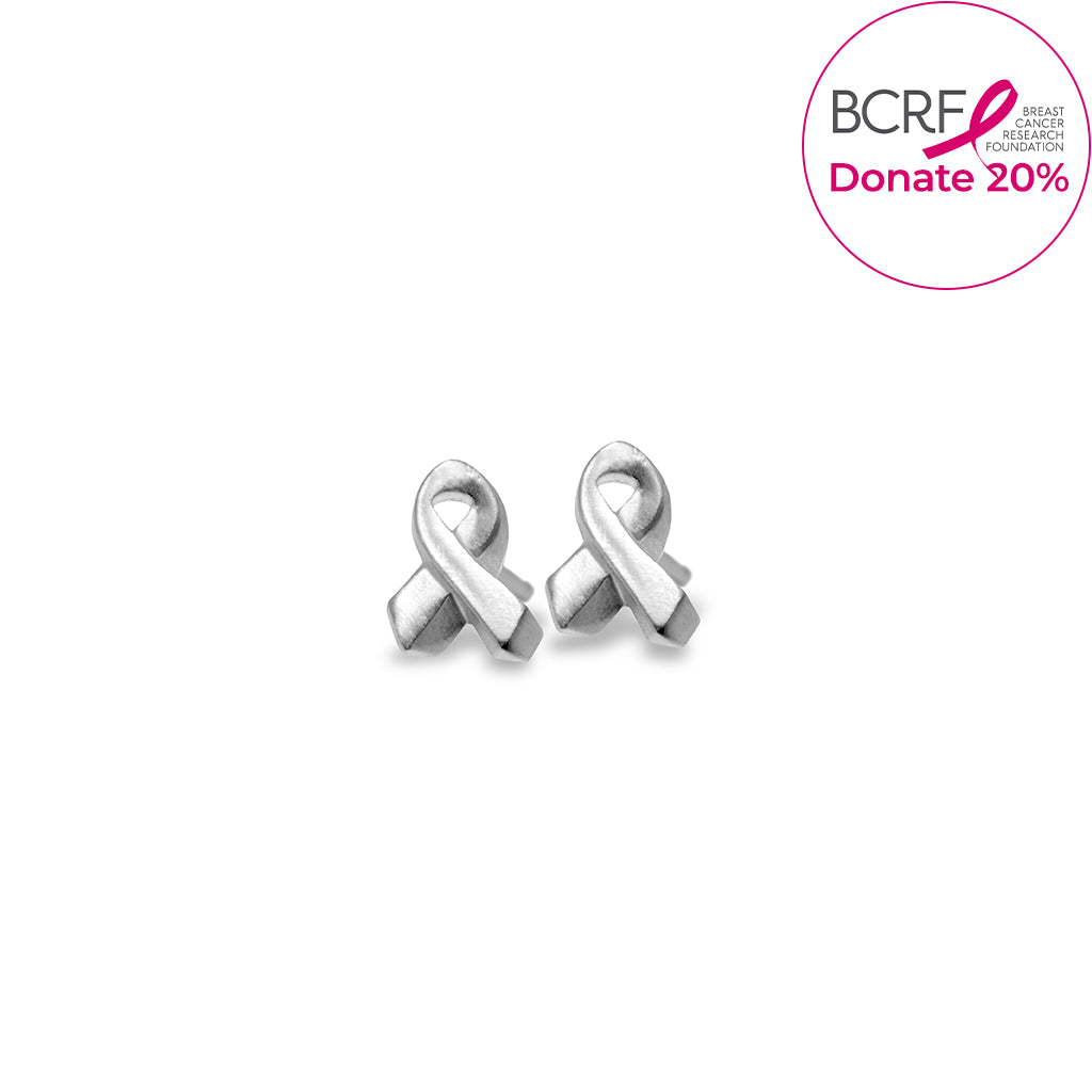 Mini Additions™ Breast Cancer Ribbon Earrings