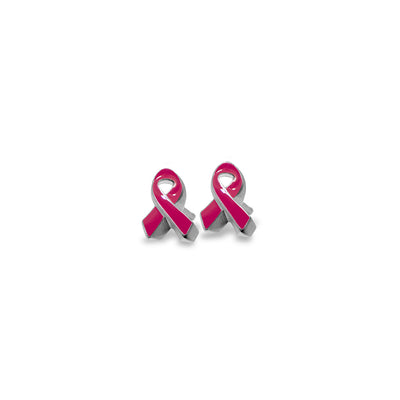 Mini Additions™ Breast Cancer Ribbon Earrings