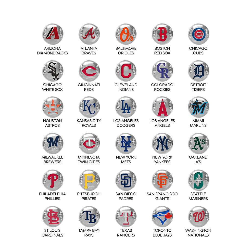 MLB Baseball Disc Earrings